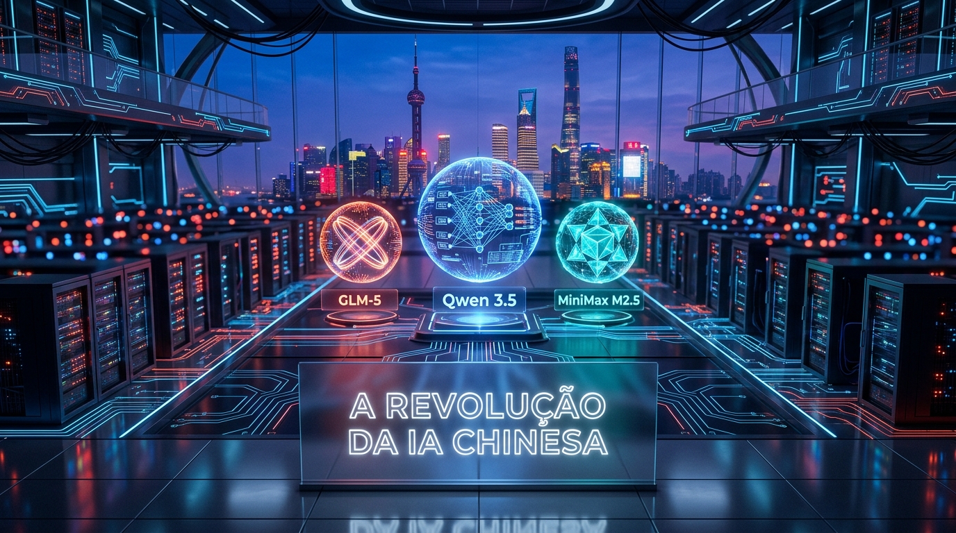 A Nova Ordem da IA: Qwen 3.5, GLM-5 e MiniMax M2.5 Desafiam o Vale do Silício