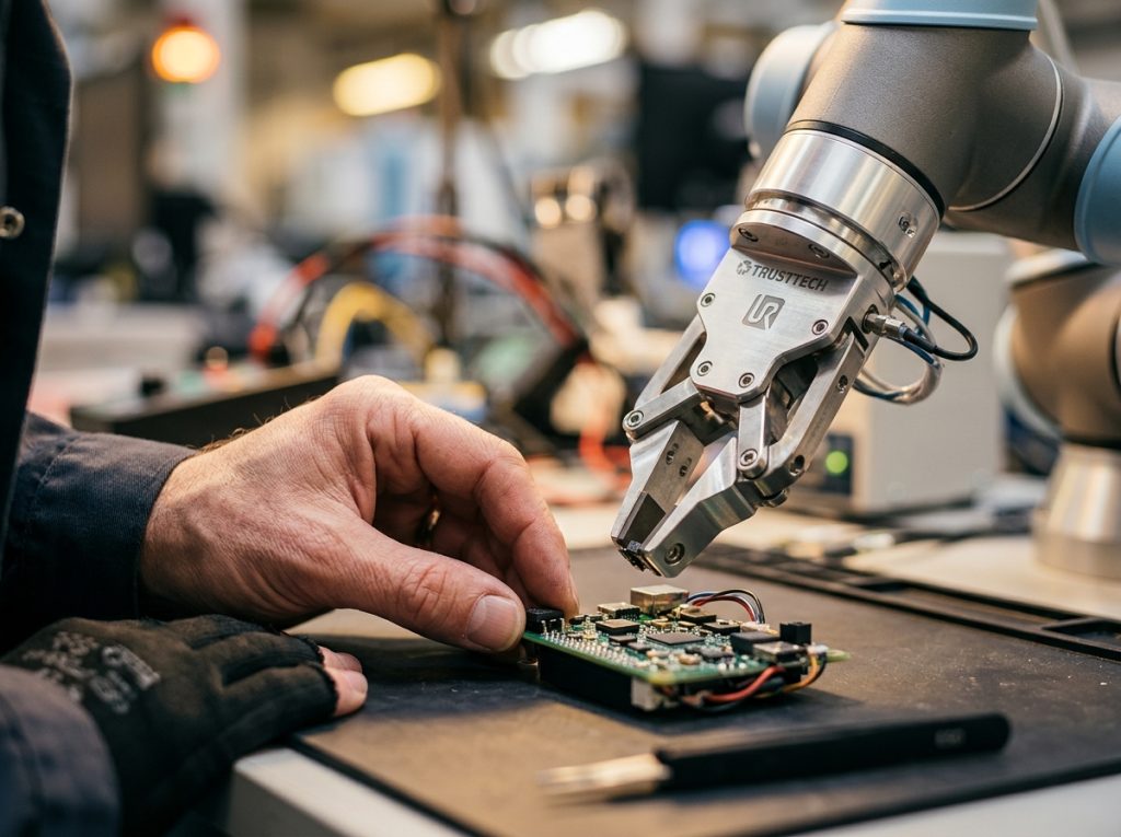 Além da Automação: A Alma Humana na Linha de Frente - Indústria 5.0 na Prática: Quando Robôs e Humanos Se Tornam a Dupla Perfeita