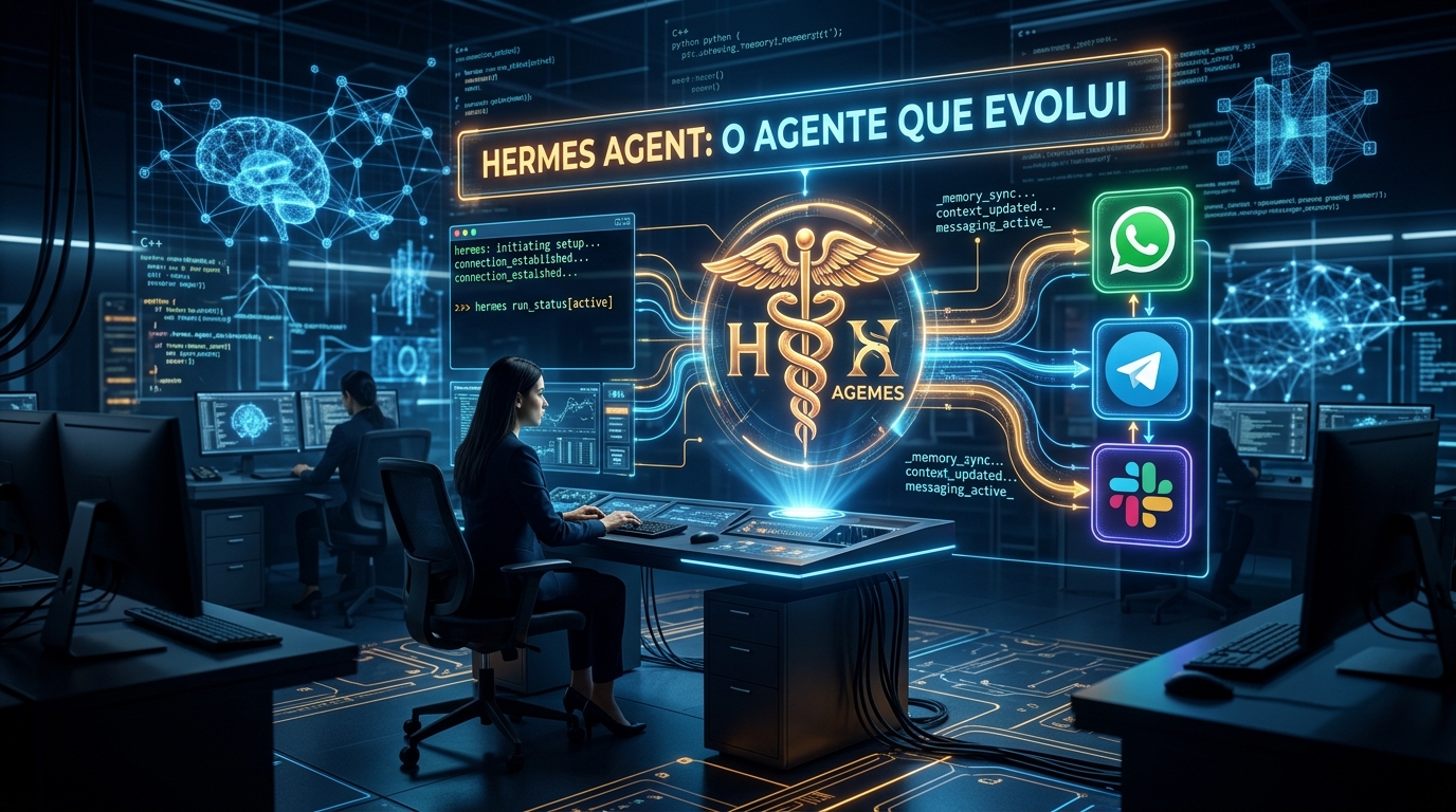 Hermes Agent: O Fim da Era dos Chatbots Estáticos e o Surgimento da IA que Evolui com Você