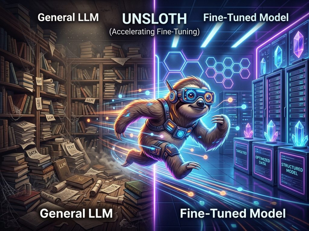 IA Com Sua Cara: Como o Unsloth Revolucionou o Fine-Tuning de LLMs (Mesmo com Pouca GPU) img2