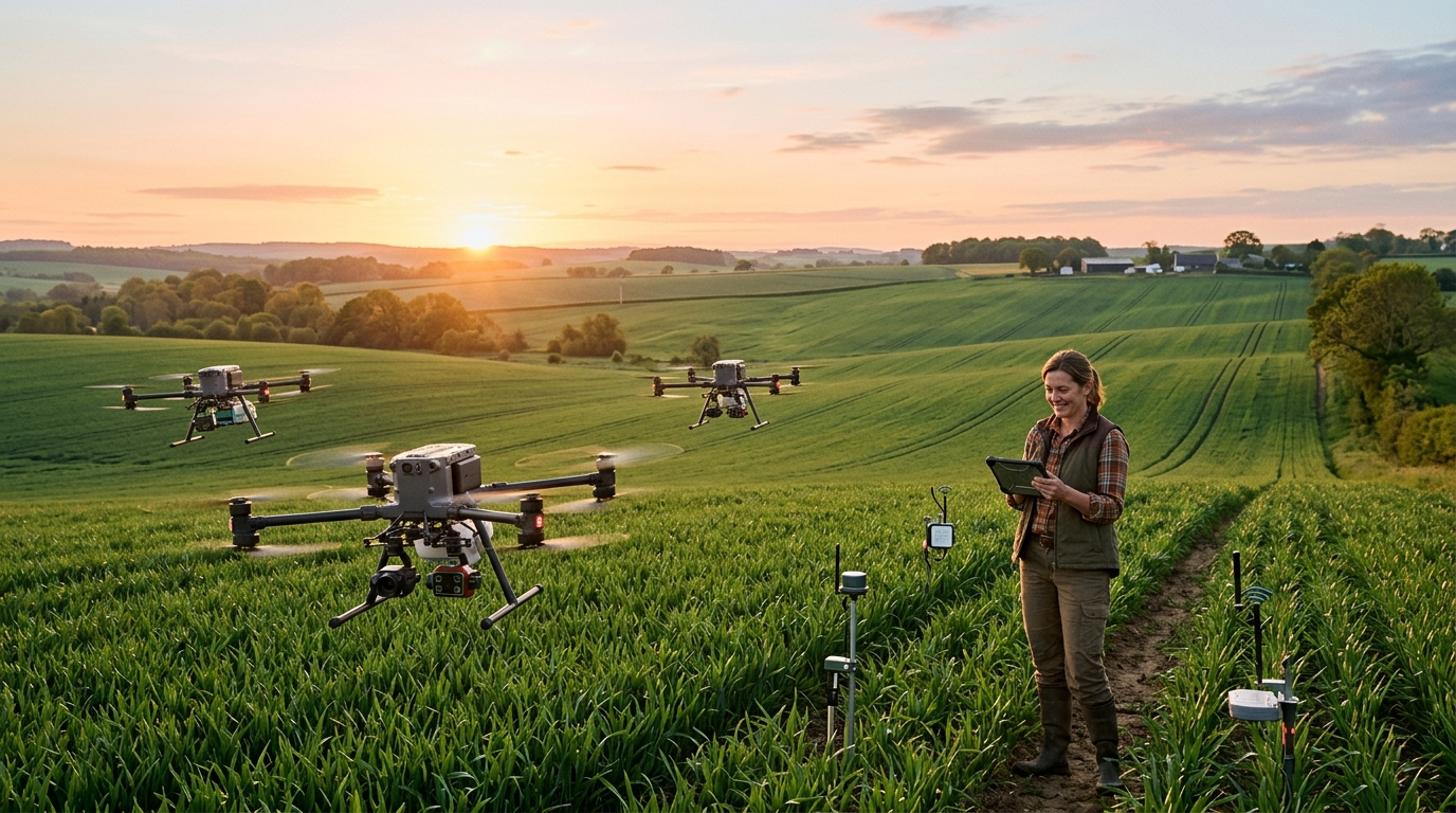 IA na Lavoura: Drones e Sensores Turbinam a Agricultura de Precisão