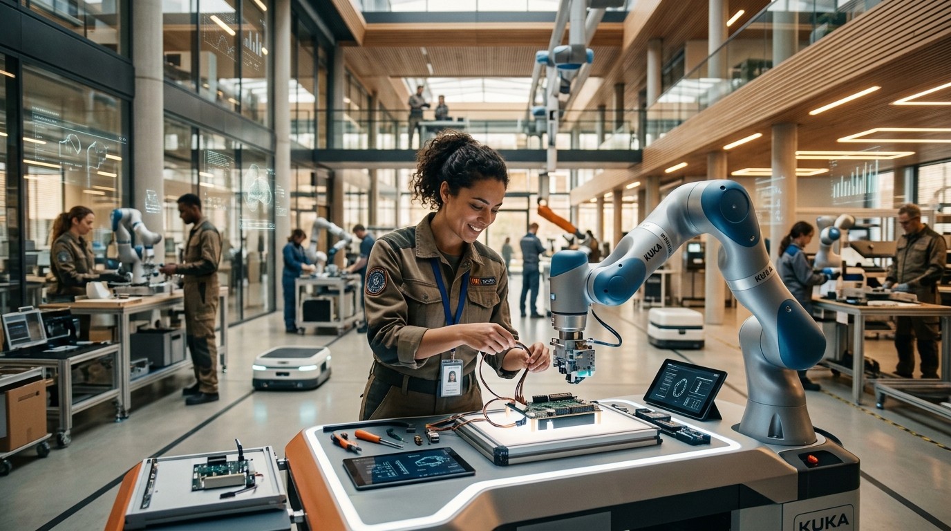 Indústria 5.0 na Prática: Quando Robôs e Humanos Se Tornam a Dupla Perfeita