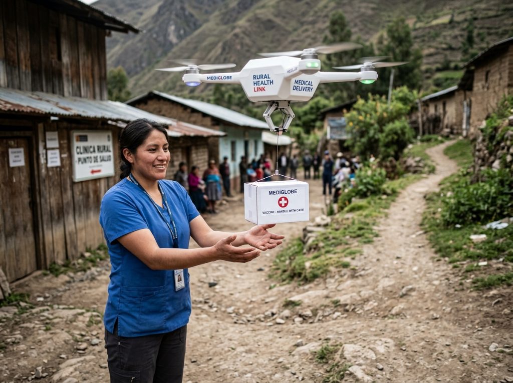 Medicamentos em Minutos: Drones Salvando Vidas em Locais Remotos - Drones Autônomos na Logística: O Futuro da Entrega e Gestão Já Está no Ar