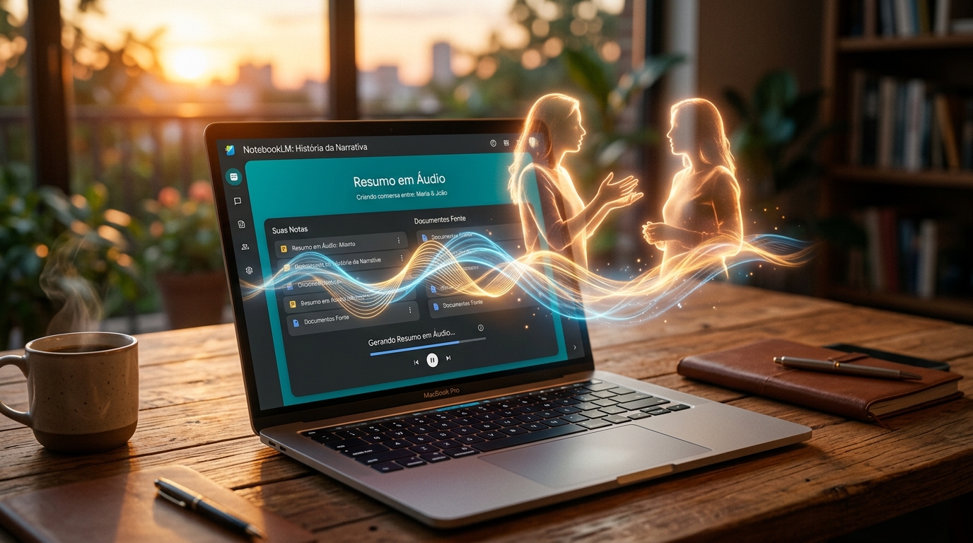 NotebookLM: Como a Nova IA do Google Transforma seus PDFs em Podcasts Assustadoramente Reais