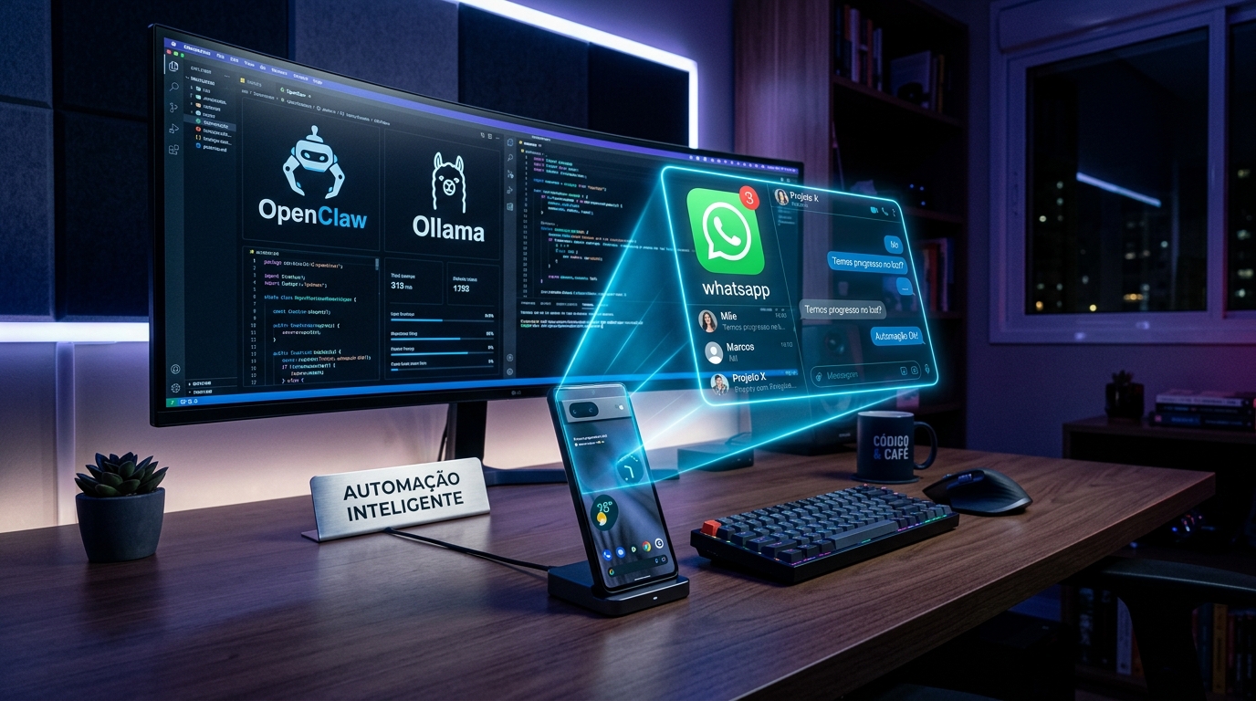 O Fim dos Chatbots Caros: Como Montar Seu Agente de IA com OpenClaw, Ollama e WhatsApp por Menos de R$ 100