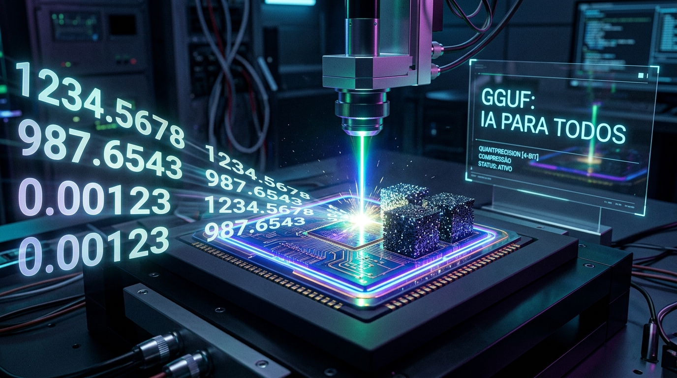 O Poder das Algemas de Bits: Como Rodar LLMs Gigantes no Seu PC com GGUF e Quantização