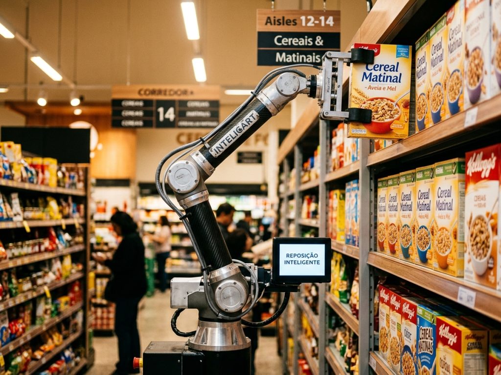 Olhos que Não Dormem: Como Robôs Estão Revolucionando o Inventário - Robôs nos Corredores: A Revolução Silenciosa que Está Transformando o Seu Supermercado