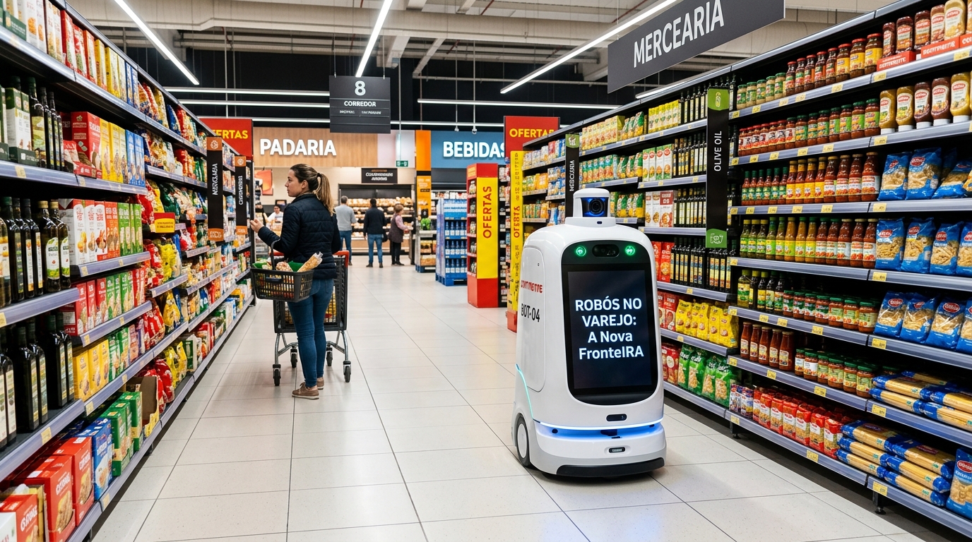 Robôs nos Corredores: A Revolução Silenciosa que Está Transformando o Seu Supermercado