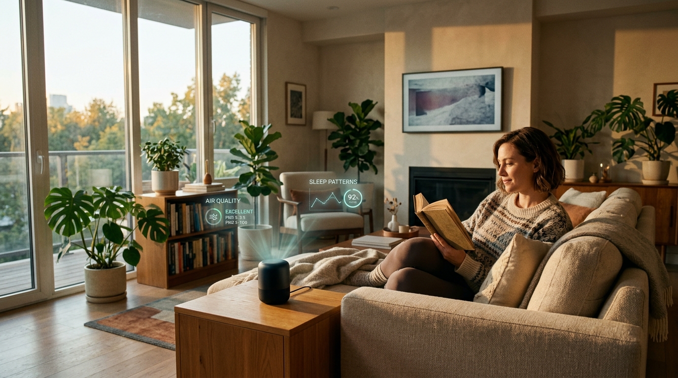 Sua Casa Respira Saúde: Como Sensores Inteligentes Estão Moldando o Bem-Estar Diário