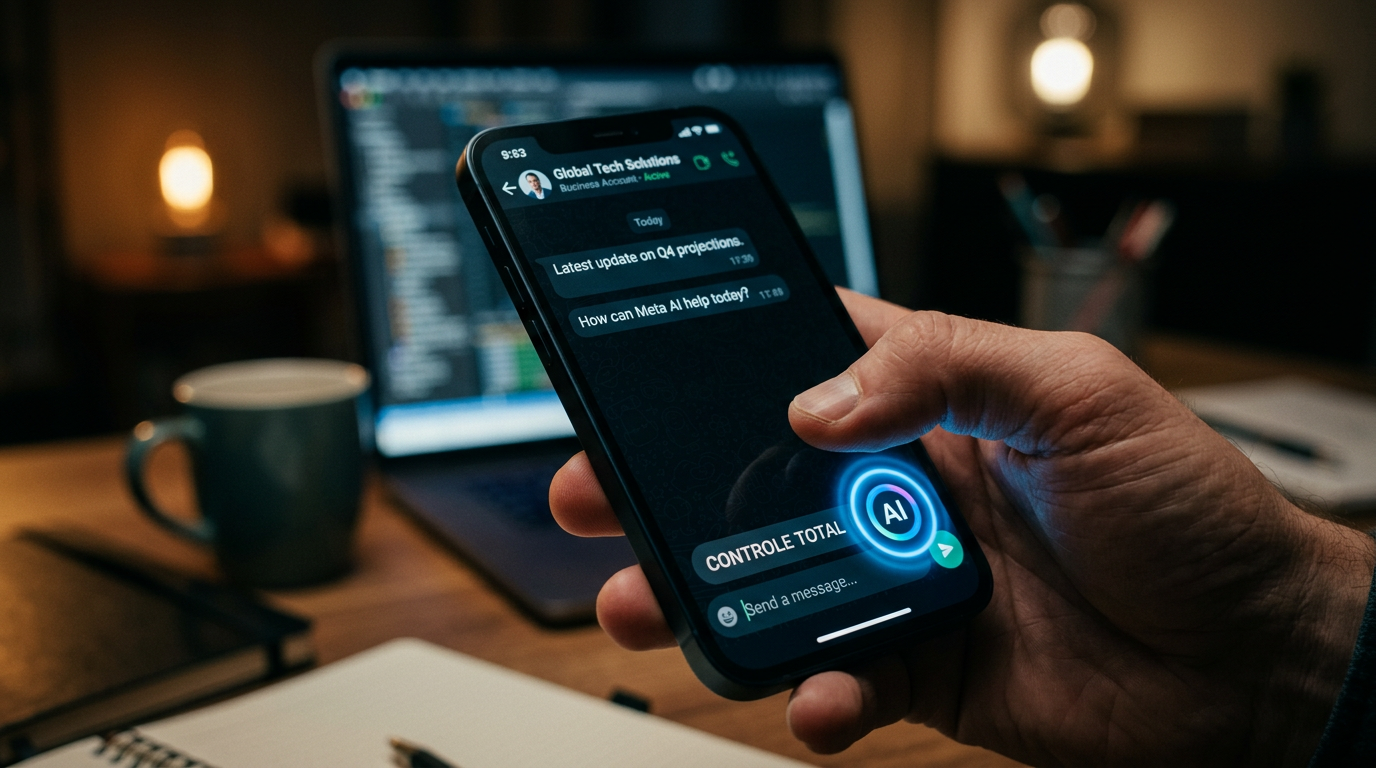O Círculo Azul Invasivo: Como Desativar a Meta IA do WhatsApp Business e Retomar o Controle